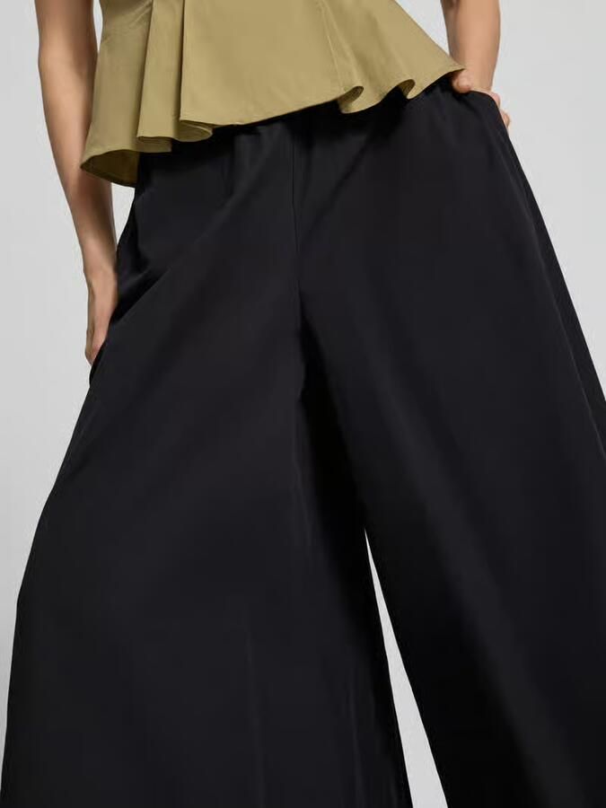 My Essential Wardrobe wide fit stoffen broek met elastische band model 'Sunna'