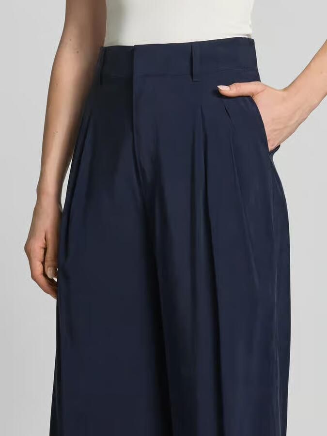 My Essential Wardrobe wide fit stoffen broek van viscosemix model 'Mindy'