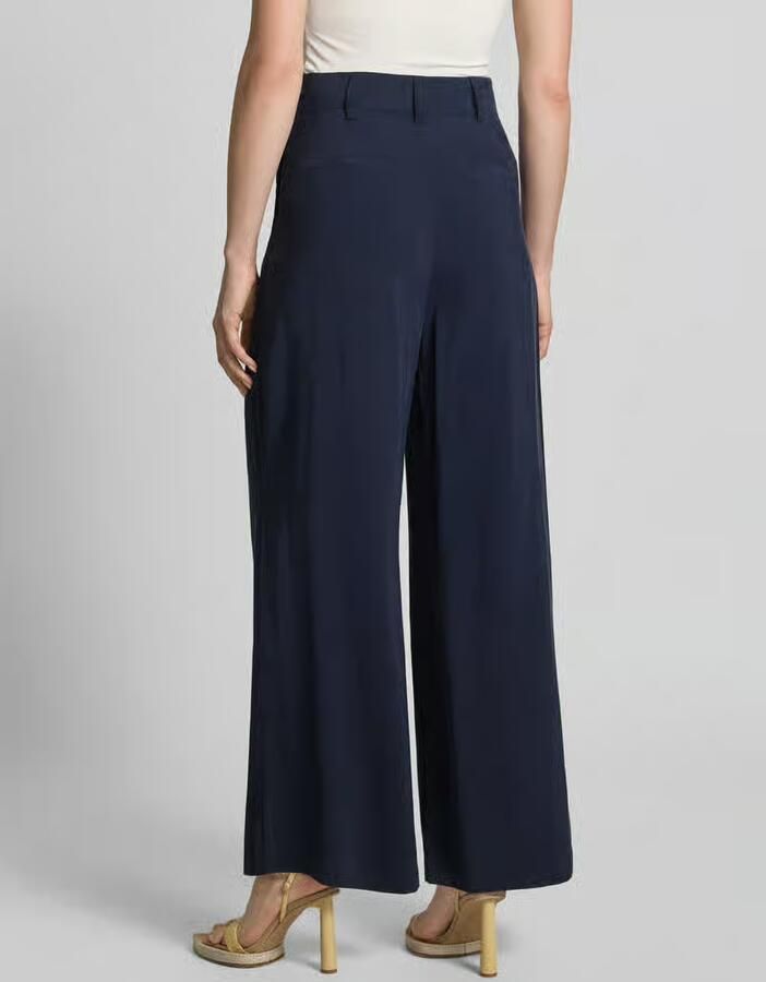My Essential Wardrobe wide fit stoffen broek van viscosemix model 'Mindy' - Foto 3