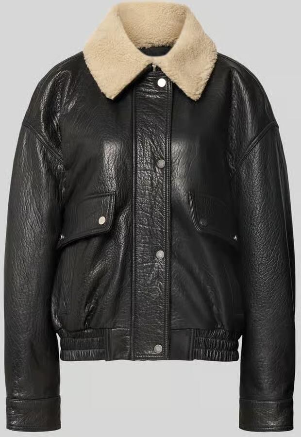 MYON Regular fit bomberjack met platte kraag
