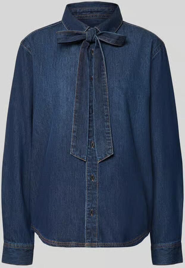 MYON regular fit jeansblouse van puur katoen