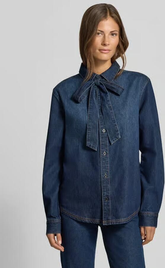 MYON regular fit jeansblouse van puur katoen - Foto 2