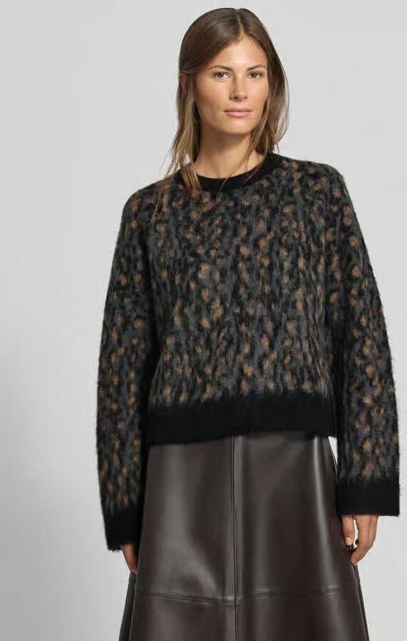 MYON relaxed fit pullover met alpaca-aandeel in tricotlook - Foto 2