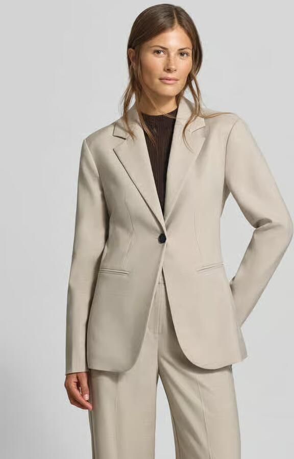 MYON Slim fit colbert in blazerstijl met viscose - Foto 2
