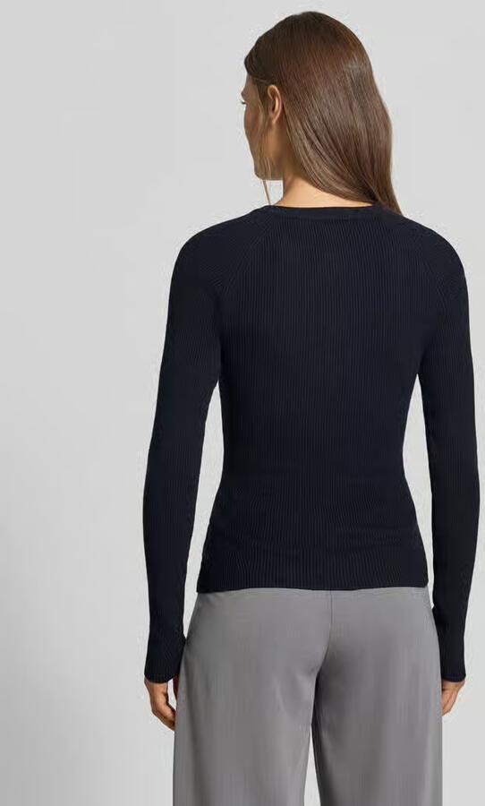 MYON Slim fit shirt met lange mouwen van tricotlook - Foto 3