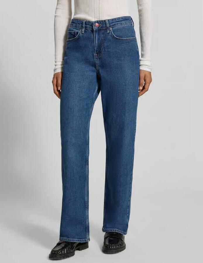 MYON straight fit jeans van katoenmix - Foto 3