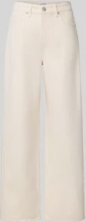 MYON straight fit jeans van puur katoen - Foto 3