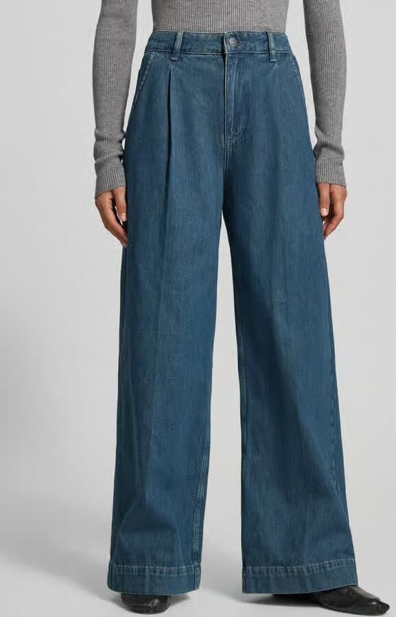 MYON Wide fit Jeans met plooien - Foto 2