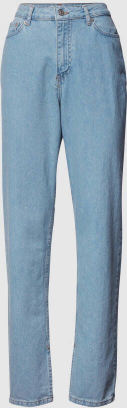 NA-KD High waist jeans van katoen met pijpsplitjes