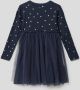 Name it MINI A-lijn jurk met biologisch katoen blauw Hartjes 122 - Thumbnail 1