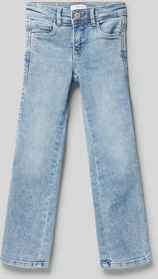 Name it KIDS bootcut fit jeans NKFPOLLY light blue denim Blauw Meisjes Stretchdenim 128 - Foto 10