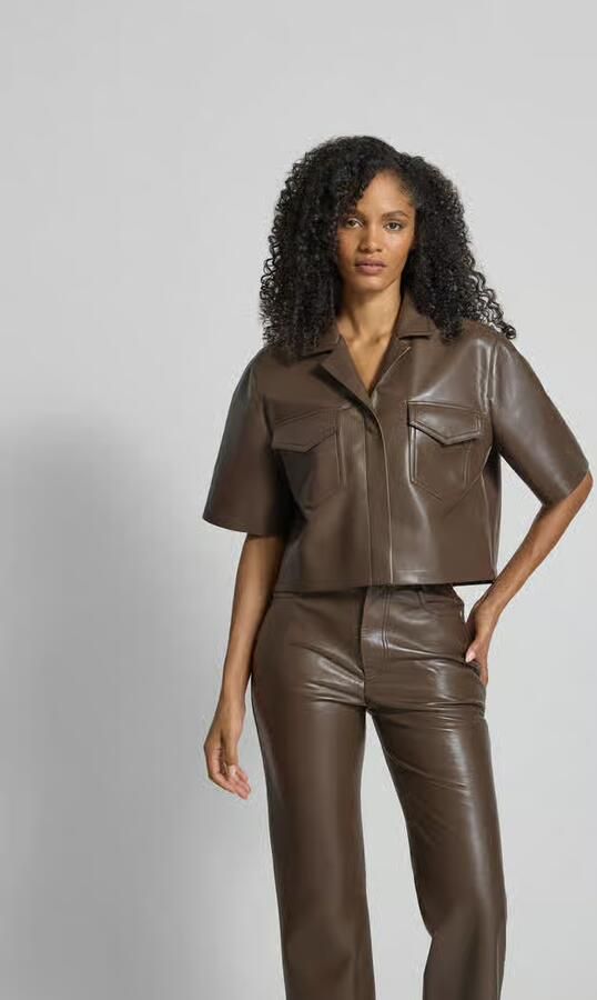 Nanushka Korte blouse met borstzakken - Foto 2