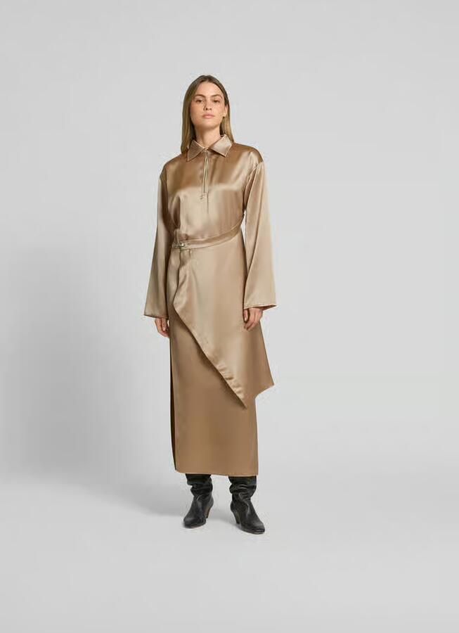Nanushka Maxi-jurk in wikkellook - Foto 3