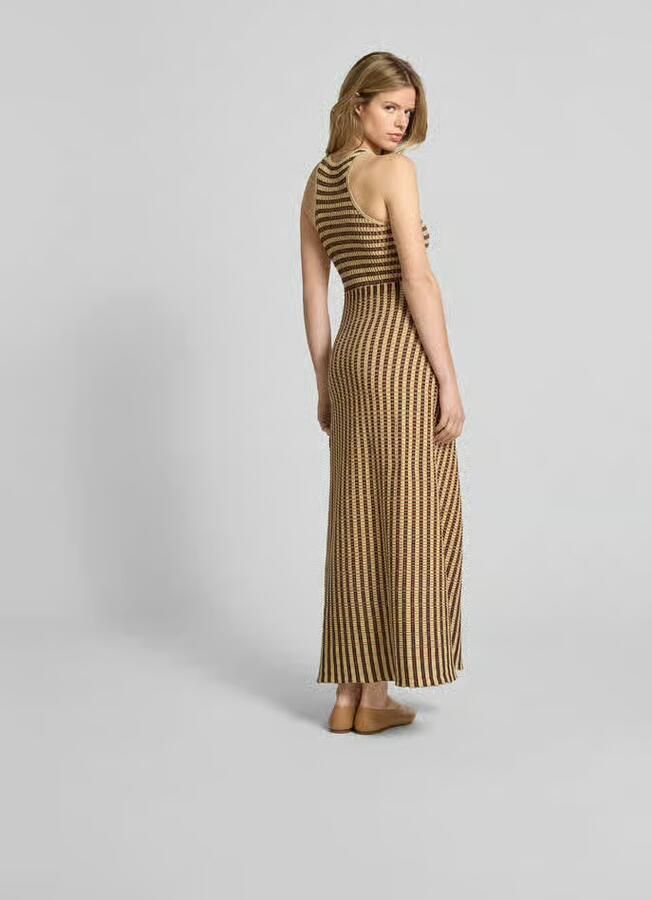 Nanushka Maxi-jurk met ribboorden - Foto 3
