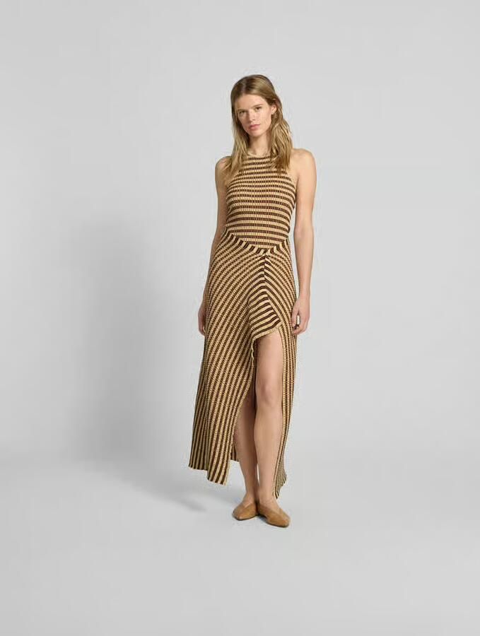 Nanushka Maxi-jurk met ribboorden - Foto 2