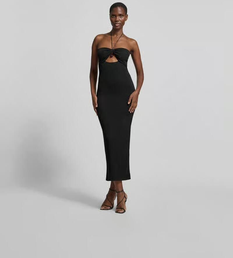 Nanushka Slim Fit midi-jurk met siersteentje-detail - Foto 3