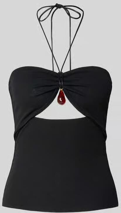Nanushka top met halter met siersteentje - Foto 2