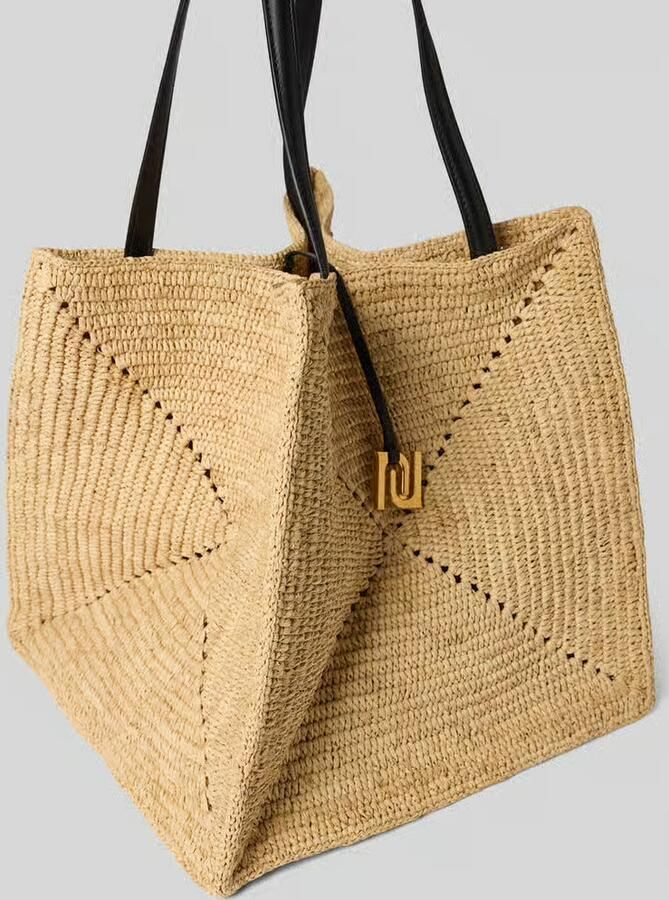Nanushka Tote tas in vlechtlook