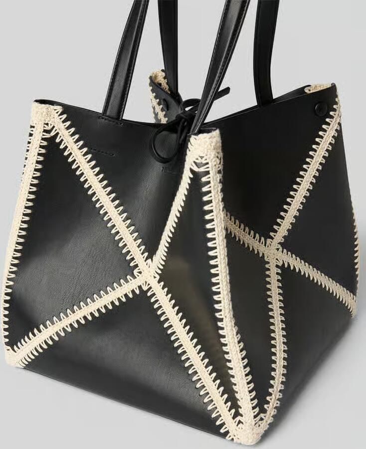 Nanushka Tote tas met gevlochten detail