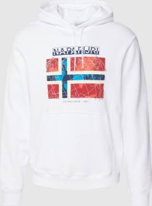 Napapijri Hoodie met labelprint model 'GUIRO'