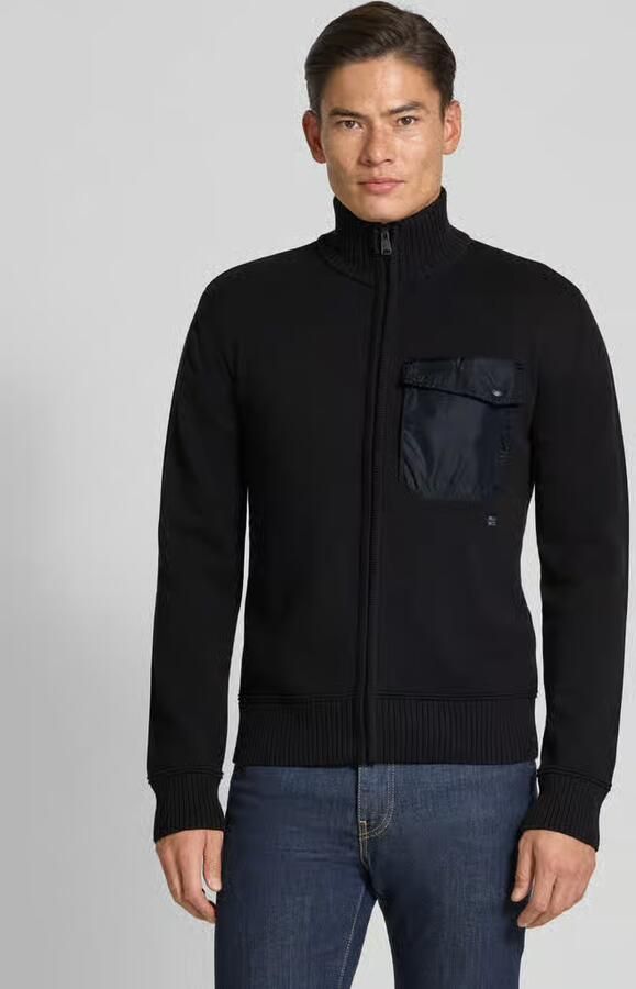 Napapijri Gebreid jack met opstaande kraag model 'BERTI'
