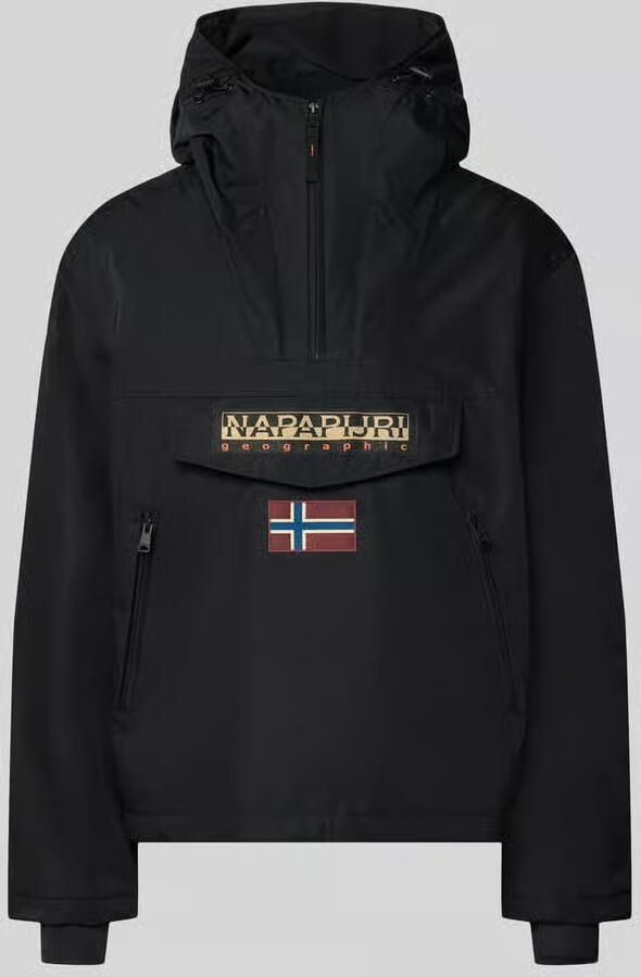 Napapijri Zwarte Polyesterjas Herfst Winter Collectie Black Heren - Foto 5