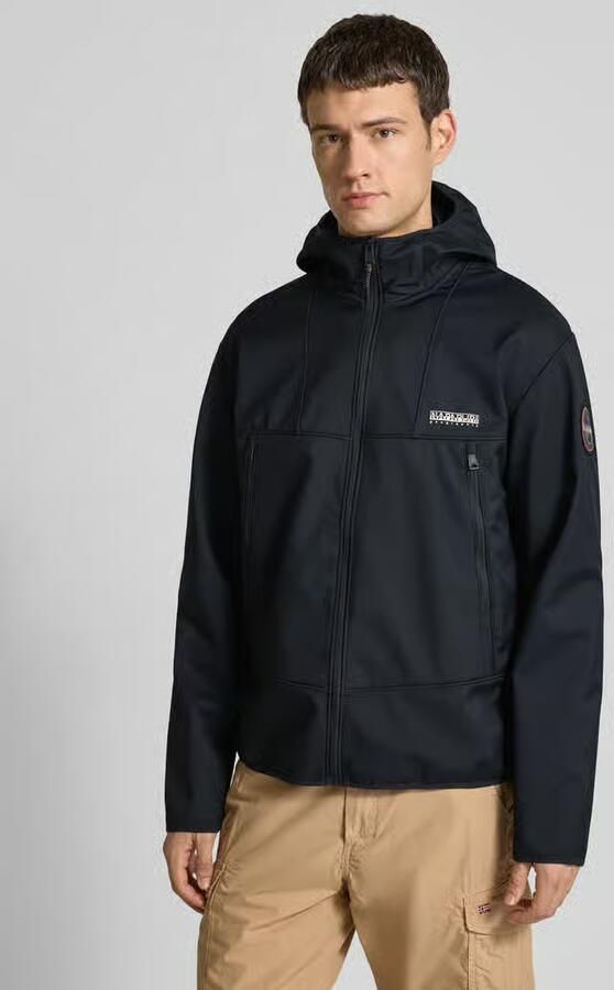 Napapijri Jack met capuchon en ritszakken model 'BIOIS' - Foto 4