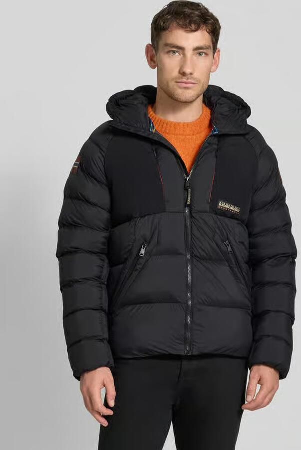 Napapijri Regular fit gewatteerd jack met logopatch model 'MOESA' - Foto 2