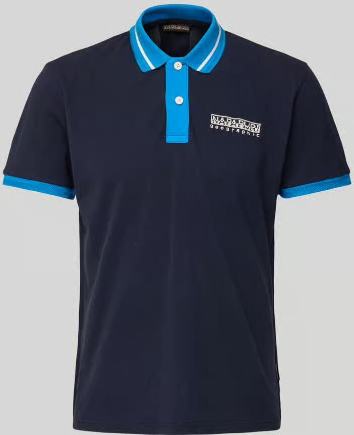 Napapijri Regular fit poloshirt met labelstitching model 'E-MURLO' - Foto 2