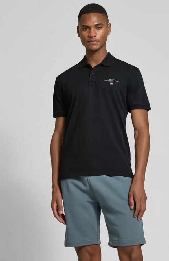 Napapijri Regular fit poloshirt met labelstitching model 'elbas' - Foto 2