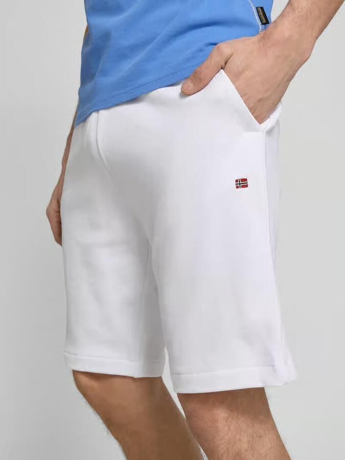 Napapijri Regular fit sweatshorts met elastische band model 'NALIS' - Foto 3