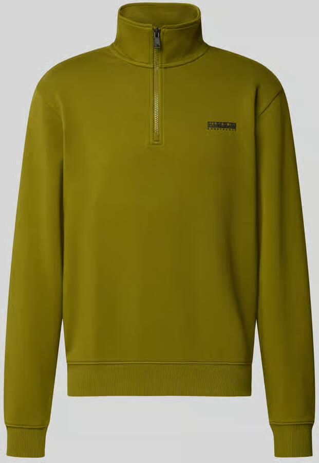 Napapijri relaxed fit sweatshirt van elastische katoenmix