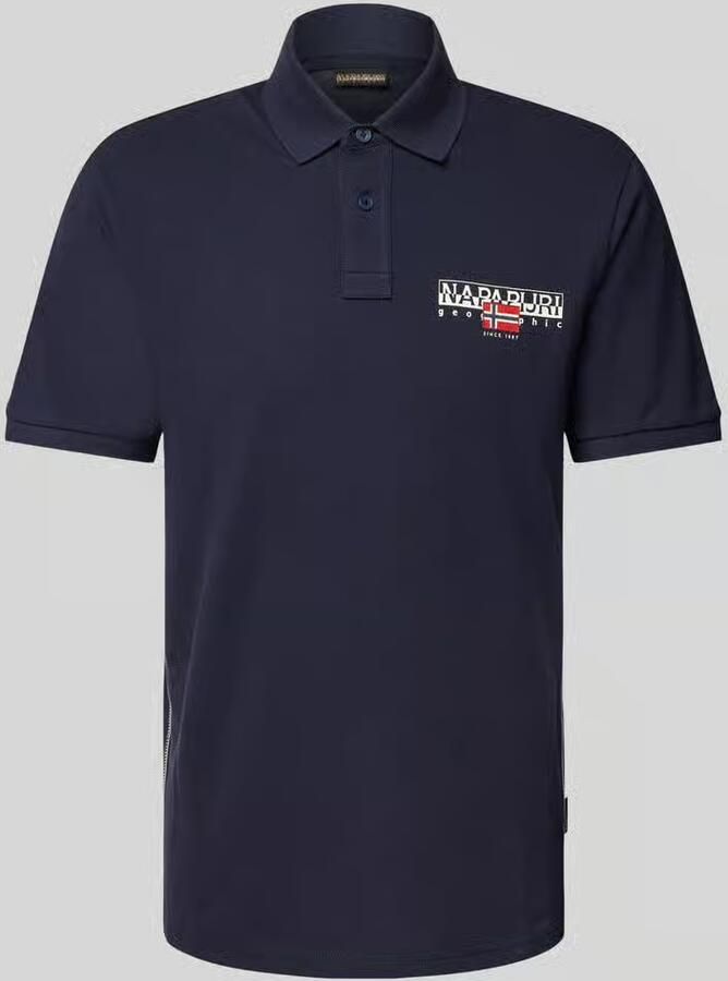Napapijri Slim fit poloshirt met labelprint model 'AYLMER'