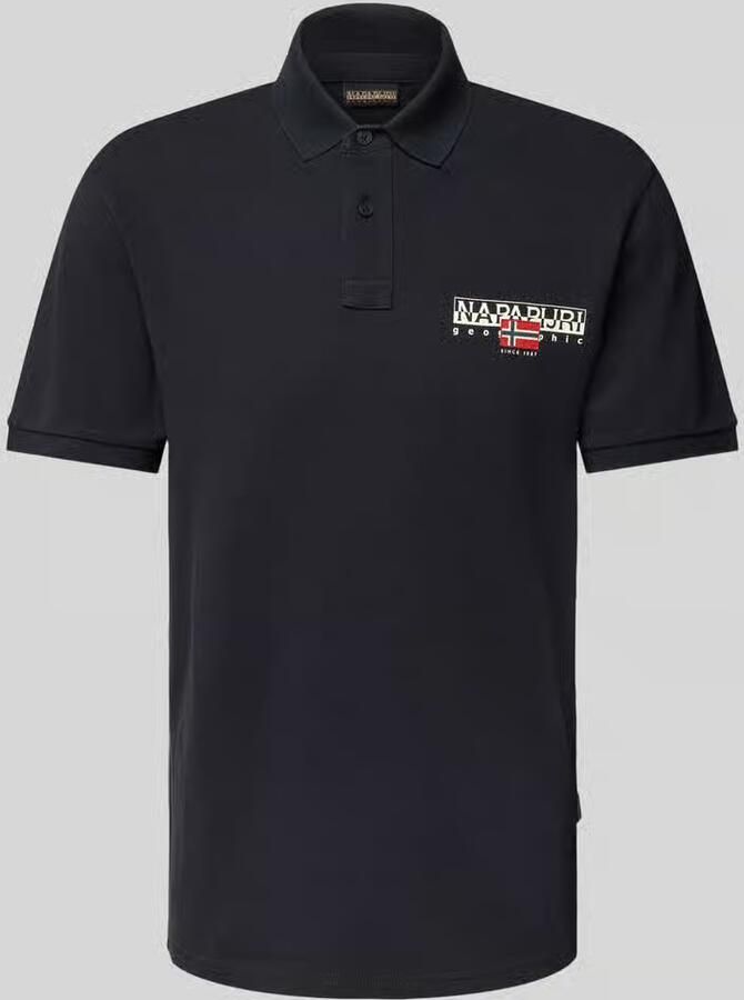 Napapijri Slim fit poloshirt met labelprint model 'AYLMER'