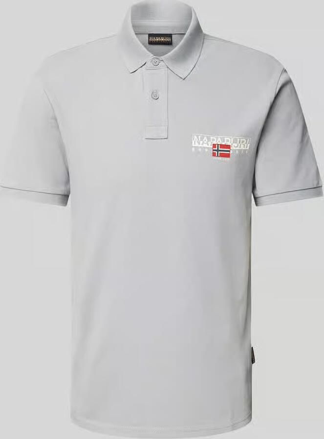 Napapijri Slim fit poloshirt met labelprint model 'AYLMER'