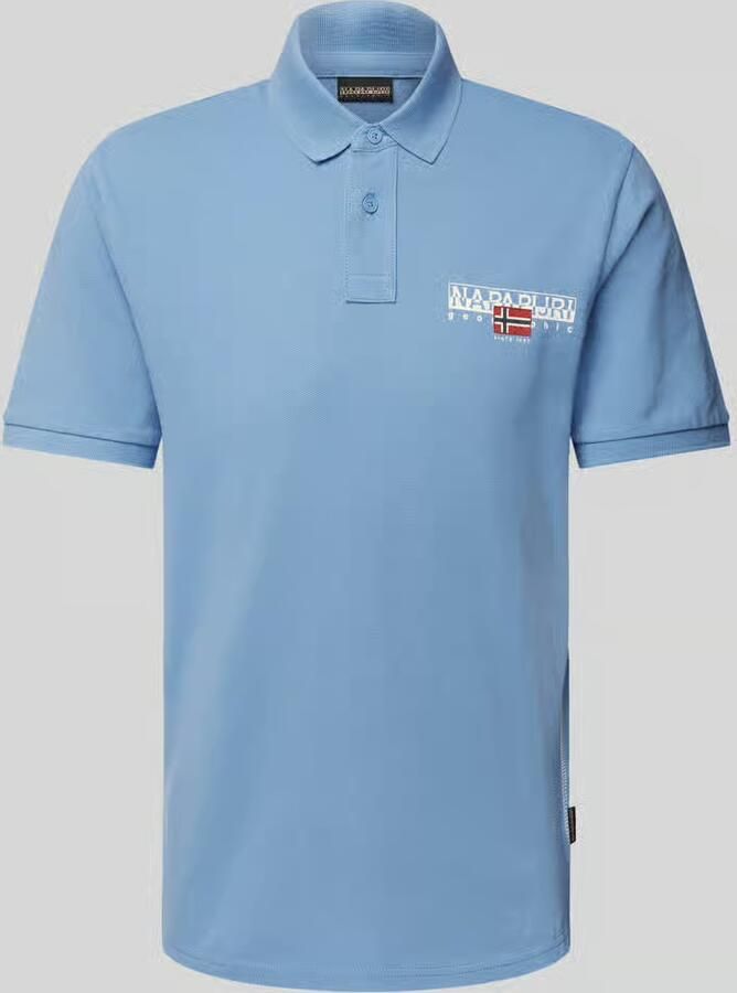 Napapijri Slim fit poloshirt met labelprint model 'AYLMER'