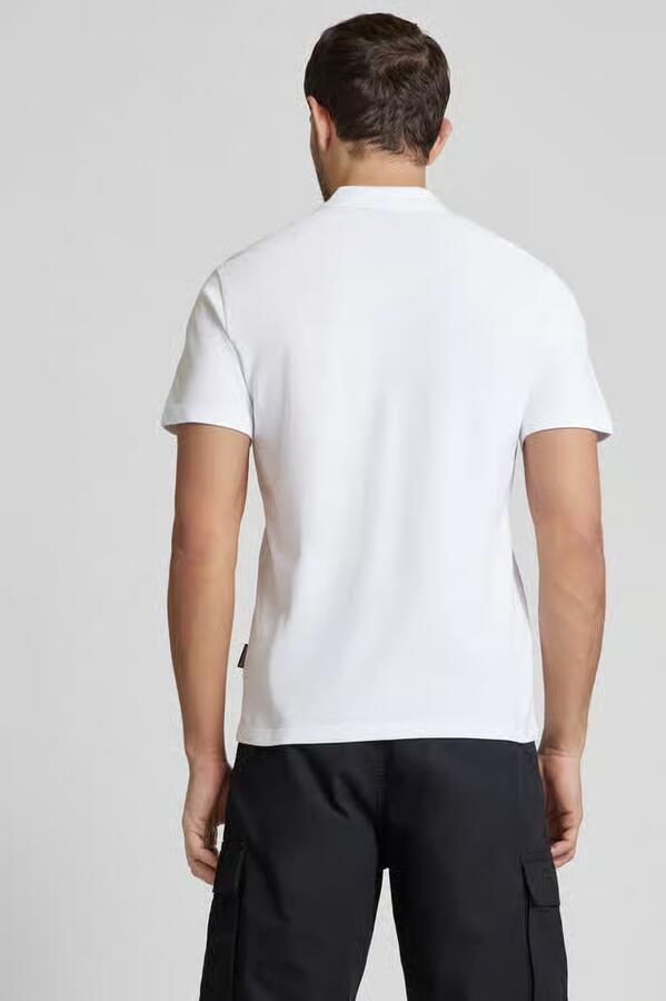 Napapijri Slim fit poloshirt met logostitching model 'EAlIS' - Foto 4