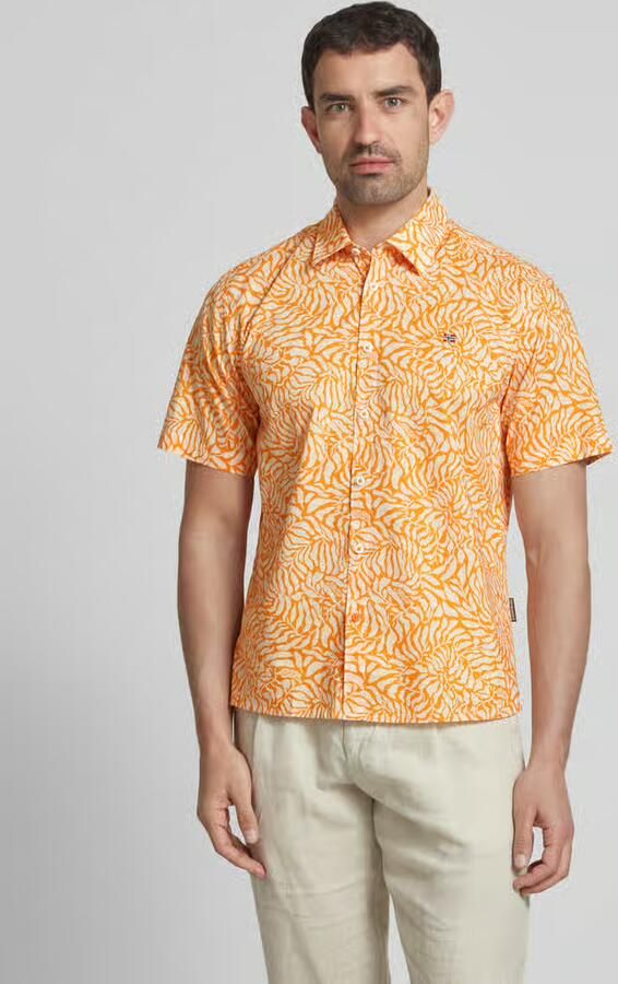 Napapijri Slim fit vrijetijdsoverhemd met logostitching - Foto 2