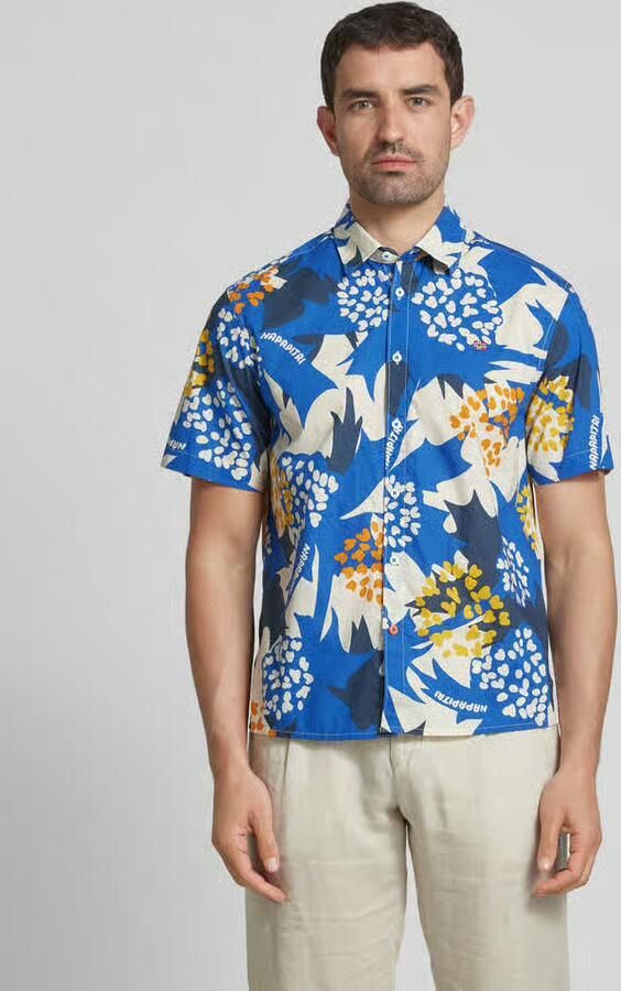 Napapijri Slim fit vrijetijdsoverhemd met logostitching - Foto 2