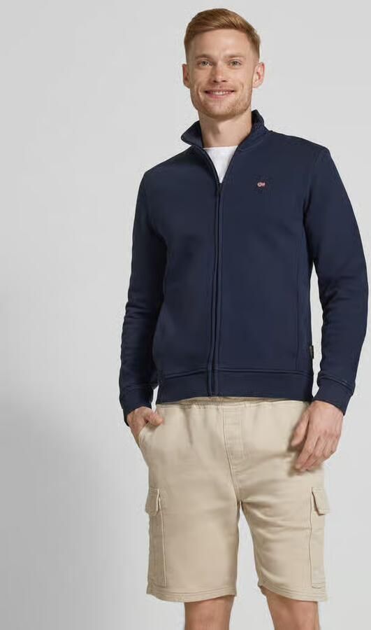 Napapijri Veelzijdige volledige rits hoodie met geribbelde details Blue Heren - Foto 2