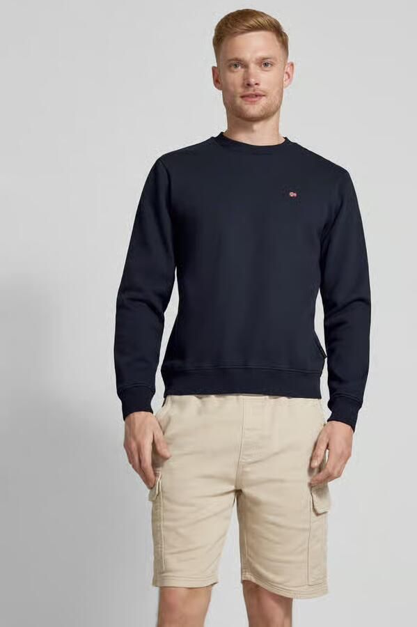 Napapijri Blauwe Sweatshirt met Lange Mouwen en Geborduurd Logo Blue Heren - Foto 3