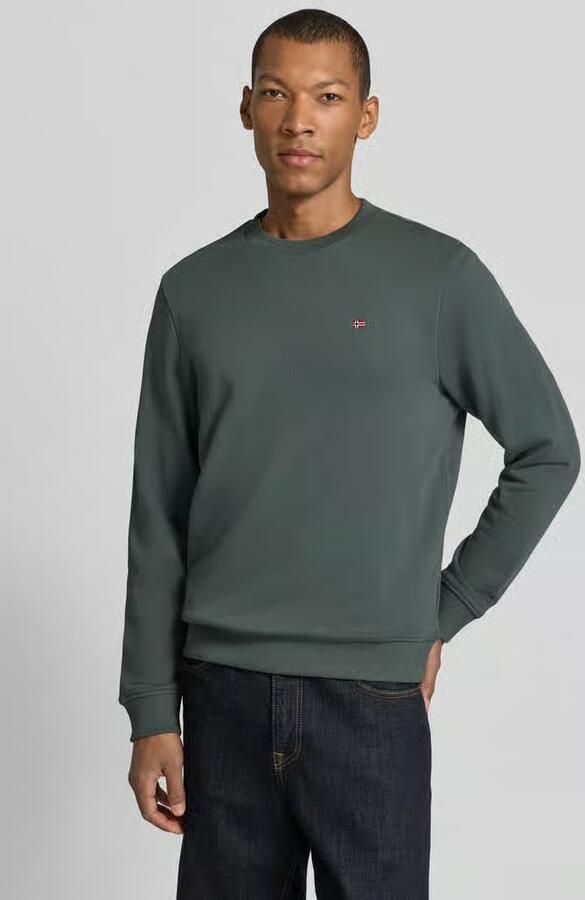 Napapijri Sweatshirt met labelstitching model 'BALIS' - Foto 2