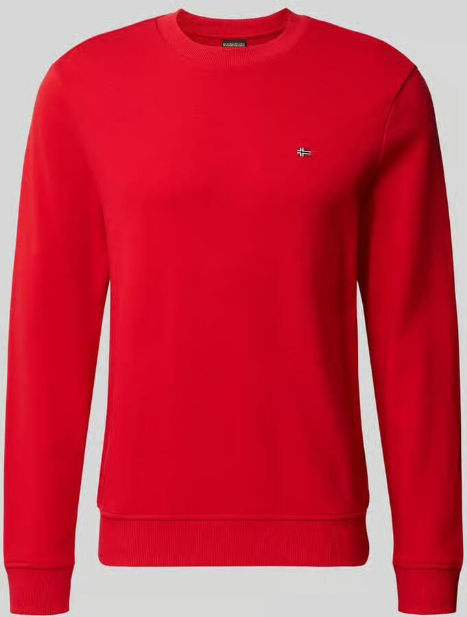 Napapijri Sweatshirt met labelstitching model 'BALIS'