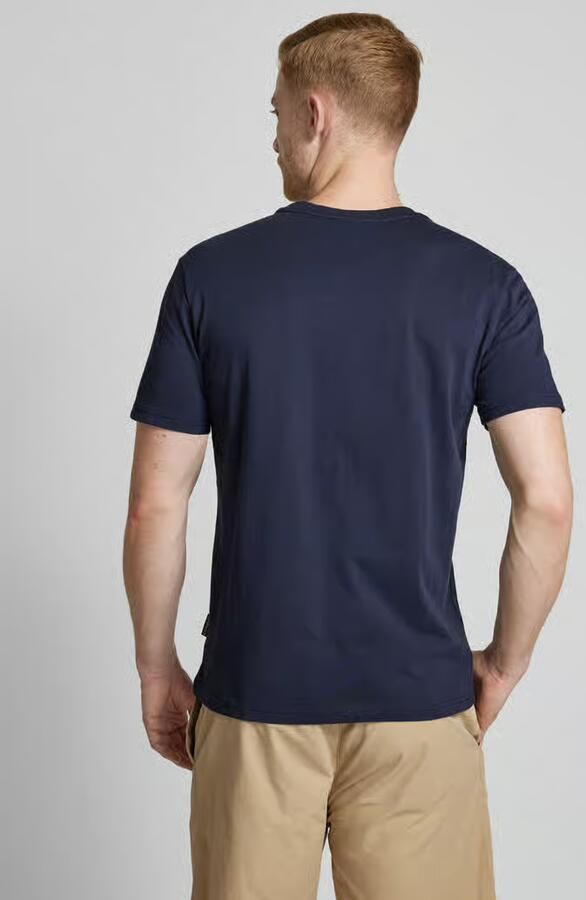Napapijri Blauw T-shirt met logo borduursel voor heren Blue Heren - Foto 5