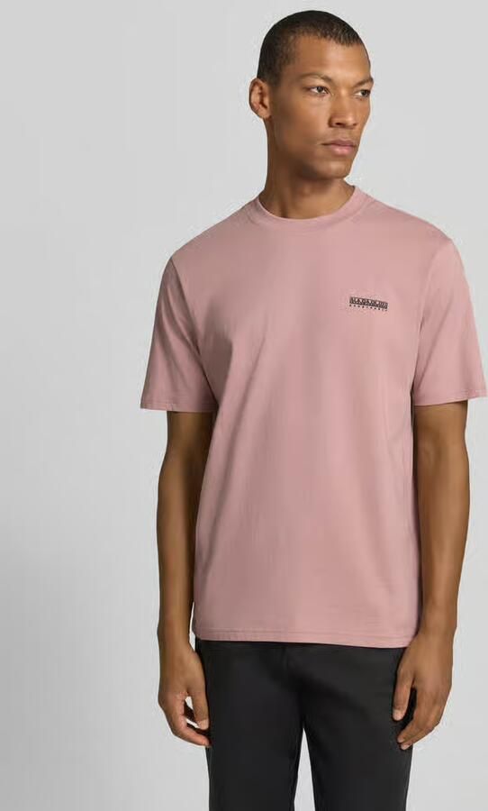 Napapijri T-shirt met logo en ronde hals - Foto 2
