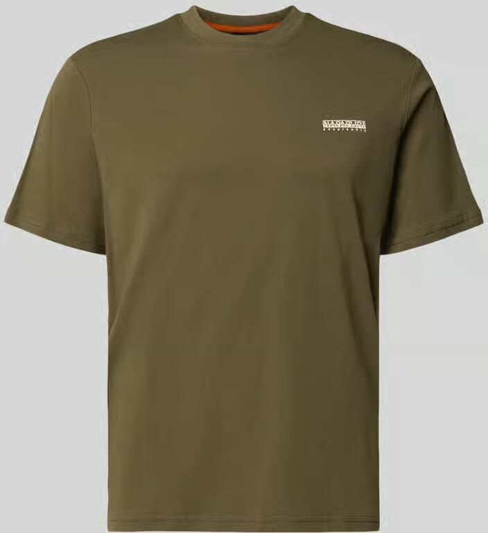 Napapijri Regular fit t-shirt met logo en ronde hals