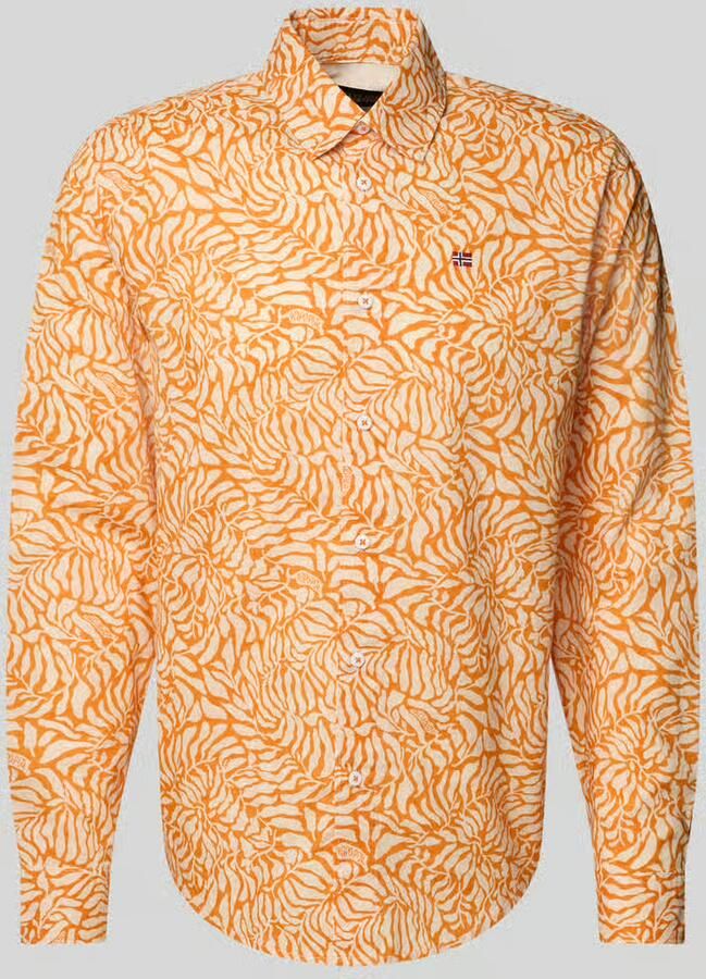 Napapijri Vrijetijdsoverhemd met labelstitching model 'RONGE'