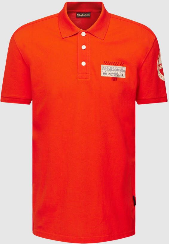 Napapijri Poloshirt met labeldetails model 'AMUNDSEN'