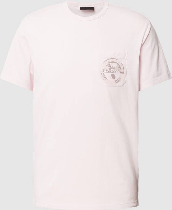 Napapijri T-shirt met borstzak model 'HUILCA'