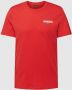 Napapijri Rode Katoenen T-Shirt met Print en Logo Red Heren - Thumbnail 1